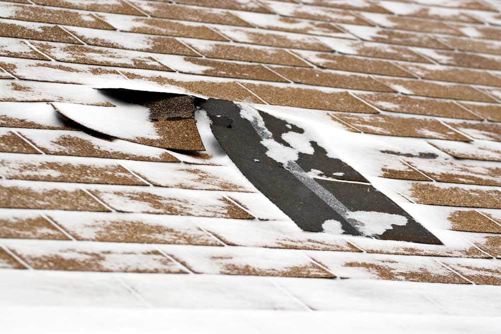 Winter roofing repair in Orange County